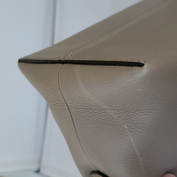 Fendi tri color By The Way Boston bag in larger size taupe grey - Picture 10 of 17